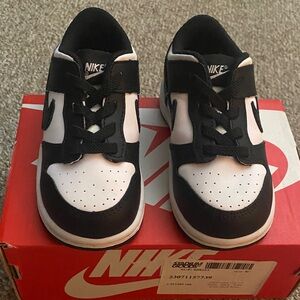 Nike Kids Dunk Low Black and White Sneakers